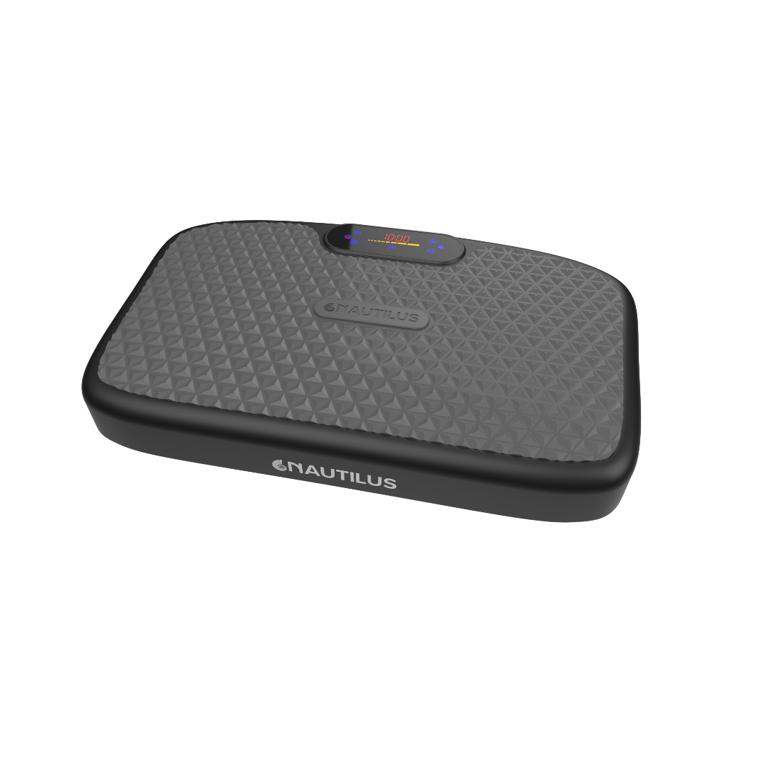 Black Nautilus step platform on a white background